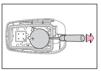 Batterij elektronische sleutel